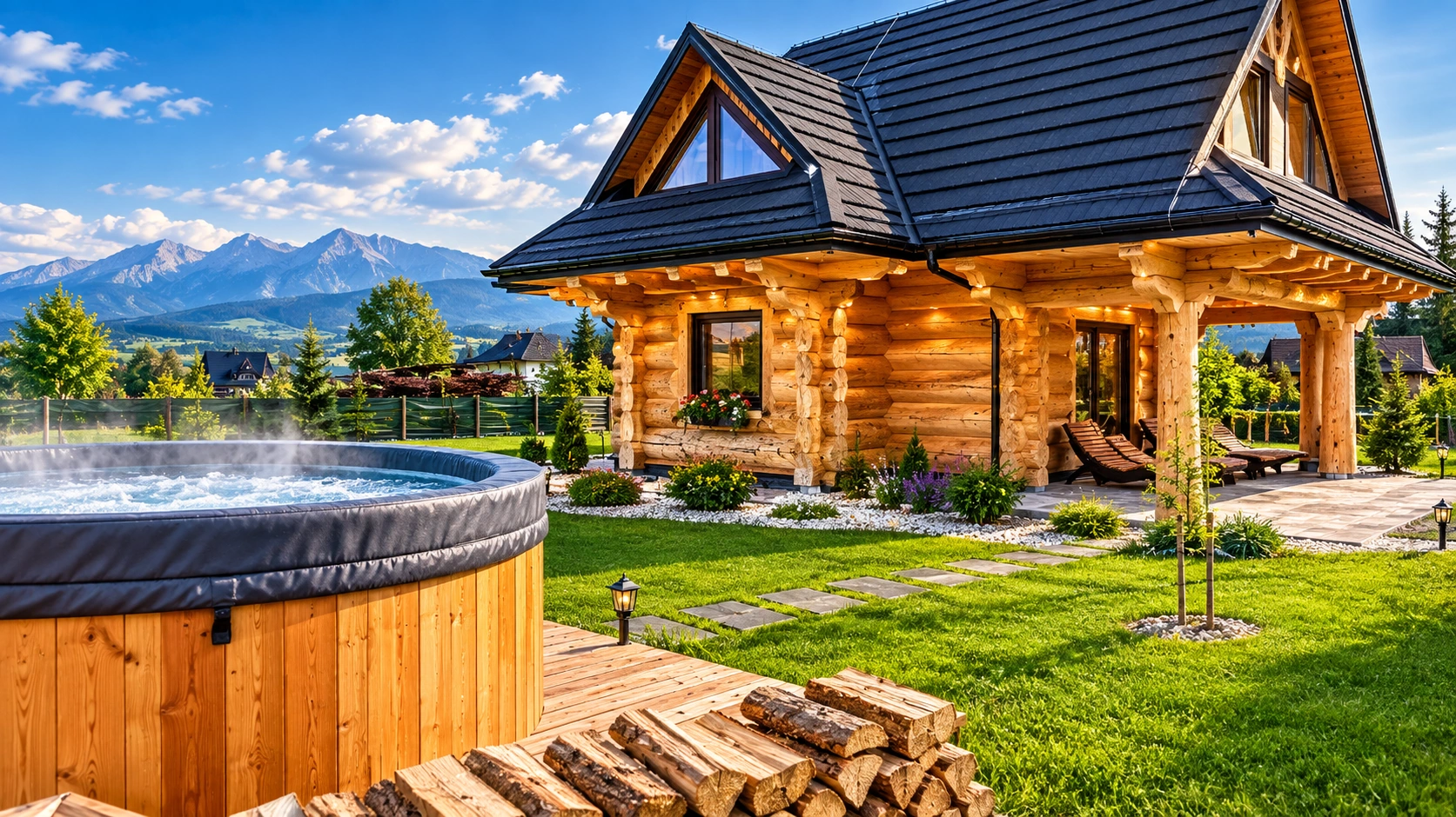 Domki U Kuruca w Białce Tatrzańskiej z prywatnym jacuzzi